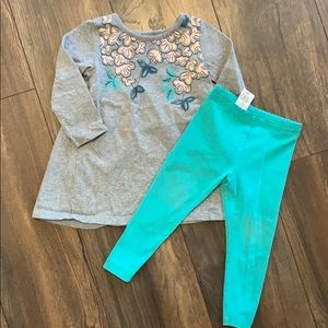 Tea collection dress and leggings